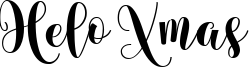 Helo Xmas Font