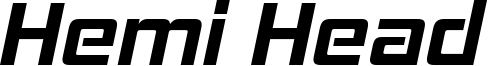 Hemi Head Font