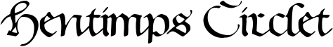 Hentimps Circlet Font