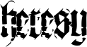 Heresy Font