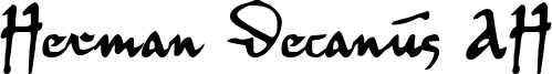 Herman Decanus AH Font