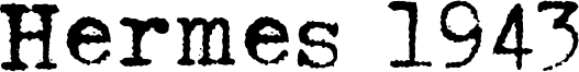 Hermes 1943 Font