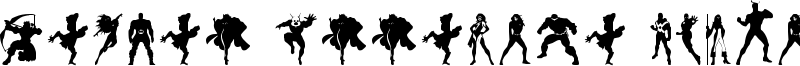 Heroes Assemble Dingbats Font