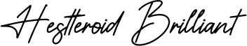 Hestteroid Brilliant Font