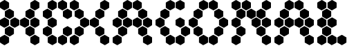 Hexagonal Font