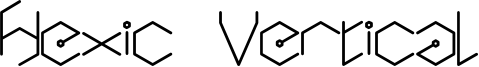 Hexic Vertical Font