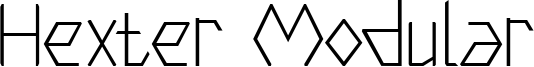 Hexter Modular Font
