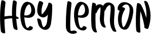 Hey Lemon Font