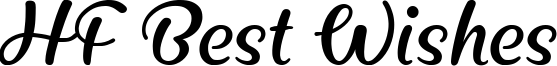 HF Best Wishes Font