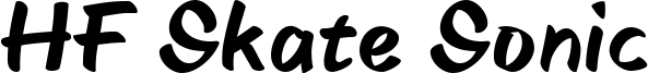 HF Skate Sonic Font