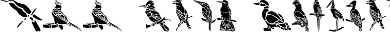 HFF Bird Stencil.otf