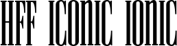 HFF Iconic Ionic Font