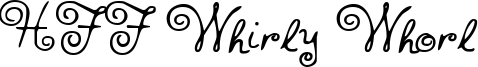 HFF Whirly Whorl Font