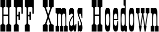 HFF Xmas Hoedown Font