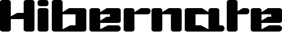 Hibernate Font
