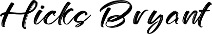 Hicks Bryant Font