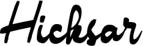 Hicksar Font