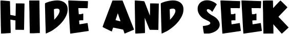 Hide And Seek Font