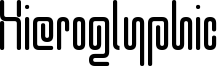 Hieroglyphic Font