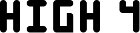 High 4 Font