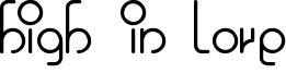High in love Font