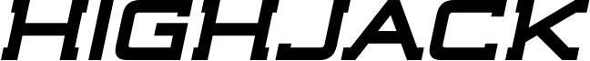 Highjack_Bold_Italic.otf