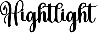 Hightlight Font