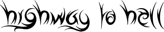 Highway to Hell Font