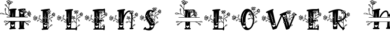 Hilens Flower Monogram Font