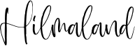 Hilmaland Font