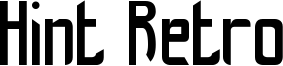 Hint Retro Font