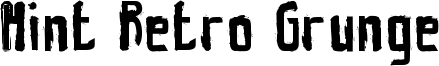 Hint Retro Grunge Font