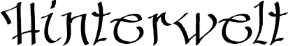 Hinterwelt Font