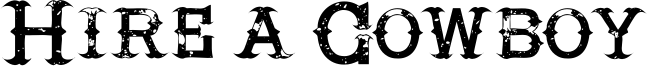 Hire a Cowboy Font