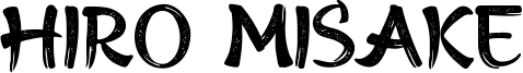 Hiro Misake Font