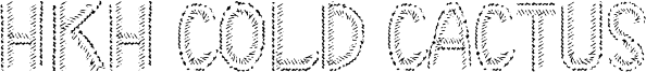 HKH Cold Cactus Font