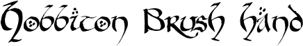 Hobbiton Brush hand Font