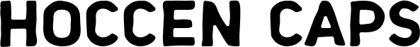 Hoccen Caps Font