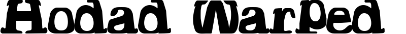 Hodad Warped One Font