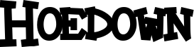 Hoedown Font