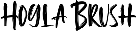 Hogla Brush Font