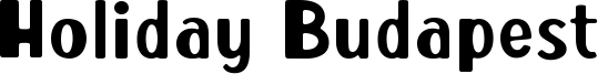 Holiday Budapest Font