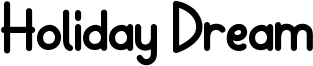 Holiday Dream Font