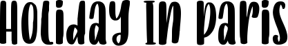 Holiday In Paris Font