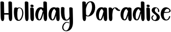Holiday Paradise Font