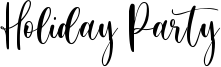 Holiday Party Font