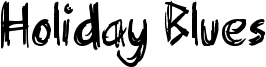 Holiday Blues Font