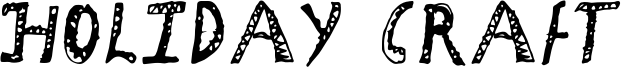 Holiday Craft Font