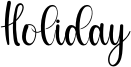 Holiday Font