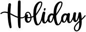Holiday Font